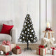 VidaXL Sapin de Noël avec 150 LED avec PVC noir standard 120 cm