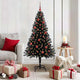 Vidaxx Sapin de Noël avec 150 LED avec PVC noir standard 150 cm