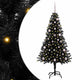 Vidaxx Sapin de Noël avec 150 LED avec PVC noir standard 150 cm