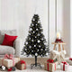 Vidaxx Sapin de Noël avec 150 LED avec PVC noir standard 150 cm