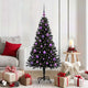 Vidaxx Sapin de Noël avec 150 LED avec PVC noir standard 150 cm