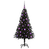 Vidaxx Sapin de Noël avec 150 LED avec PVC noir standard 150 cm