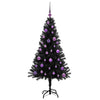Vidaxx Sapin de Noël avec 150 LED avec PVC noir standard 150 cm