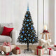Vidaxx Sapin de Noël avec 150 LED avec PVC noir standard 150 cm