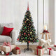 Vidaxx Sapin de Noël avec 150 LED avec PVC noir standard 150 cm