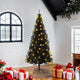 VidaXL Sapin de Noël avec 300 LED avec PVC noir standard 180 cm
