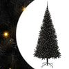 VidaXL Sapin de Noël avec 300 LED avec PVC noir standard 210 cm