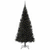 VidaXL Sapin de Noël avec 300 LED avec PVC noir standard 210 cm