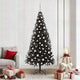 VidaXL Sapin de Noël avec 300 LED avec PVC noir standard 210 cm