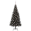 VidaXL Sapin de Noël avec 300 LED avec PVC noir standard 210 cm