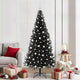 VidaXL Sapin de Noël avec 300 LED avec PVC noir standard 210 cm