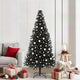 VidaXL Sapin de Noël avec 300 LED avec PVC noir standard 210 cm