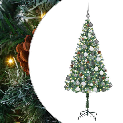 Vidaxx sapin de Noël artificiel avec 300 LED vert 180 cm PVC et acier