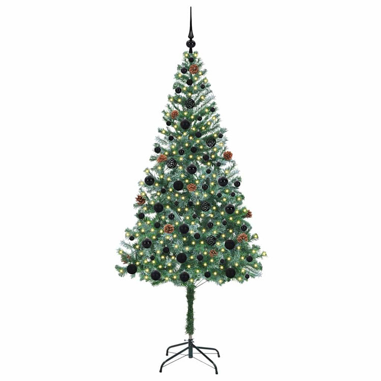 Vidaxx sapin de Noël artificiel avec 300 LED vert 180 cm PVC et acier