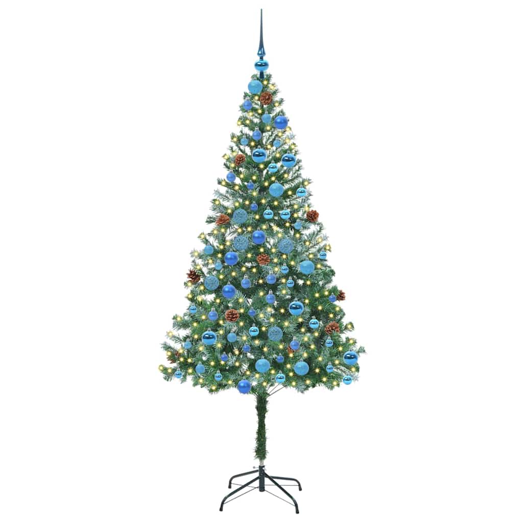 Vidaxx sapin de Noël artificiel avec 300 LED vert 180 cm PVC et acier