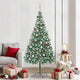 Vidaxx sapin de Noël artificiel avec 300 LED vertes, 210 cm PVC et acier