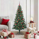 Vidaxx sapin de Noël artificiel illuminé vert 150 cm PVC et métal