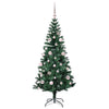 Vidaxx sapin de Noël artificiel illuminé vert 150 cm PVC et métal