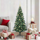 Vidaxx sapin de Noël artificiel illuminé vert 150 cm PVC et métal