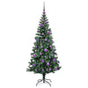 Vidaxx sapin de Noël artificiel illuminé vert 150 cm PVC et métal
