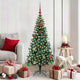 Vidaxx sapin de Noël artificiel illuminé vert 150 cm PVC et métal