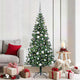 VidaXL sapin de Noël artificiel illuminé vert 180 cm PVC et métal