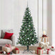 VidaXL sapin de Noël artificiel illuminé vert 210 cm PVC et métal