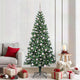 Vidaxx sapin de Noël artificiel illuminé vert 210 cm PVC et métal