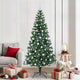 Vidaxx sapin de Noël artificiel illuminé vert 210 cm PVC et métal