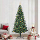Vidaxx sapin de Noël artificiel illuminé vert 240 cm PVC et métal