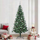 Vidaxx sapin de Noël artificiel illuminé vert 240 cm PVC et métal