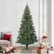 Vidaxx sapin de Noël artificiel illuminé vert 240 cm PVC et métal