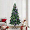 Vidaxx sapin de Noël artificiel illuminé vert 240 cm PVC et métal