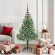 Vidaxx sapin de Noël artificiel neige tressé avec lumière LED 150 cm