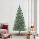 Vidaxx sapin de Noël artificiel neige tressé avec lumière LED 210 cm