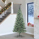 Vidaxx sapin de Noël artificiel neige tressé avec lumière LED 240 cm