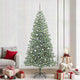 Vidaxx sapin de Noël artificiel neige tressé avec lumière LED 240 cm