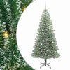 Vidaxx sapin de Noël artificiel neige tressé avec lumière LED 240 cm