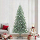 Vidaxx sapin de Noël artificiel neige tressé avec lumière LED 240 cm