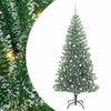Vidaxx sapin de Noël artificiel neige tressé avec lumière LED 240 cm