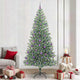Vidaxx sapin de Noël artificiel neige tressé avec lumière LED 240 cm