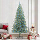 Vidaxx sapin de Noël artificiel neige tressé avec lumière LED 240 cm