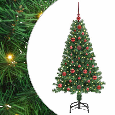 Vidaxx sapin de Noël artificiel vert 120 cm PVC et acier et plastique