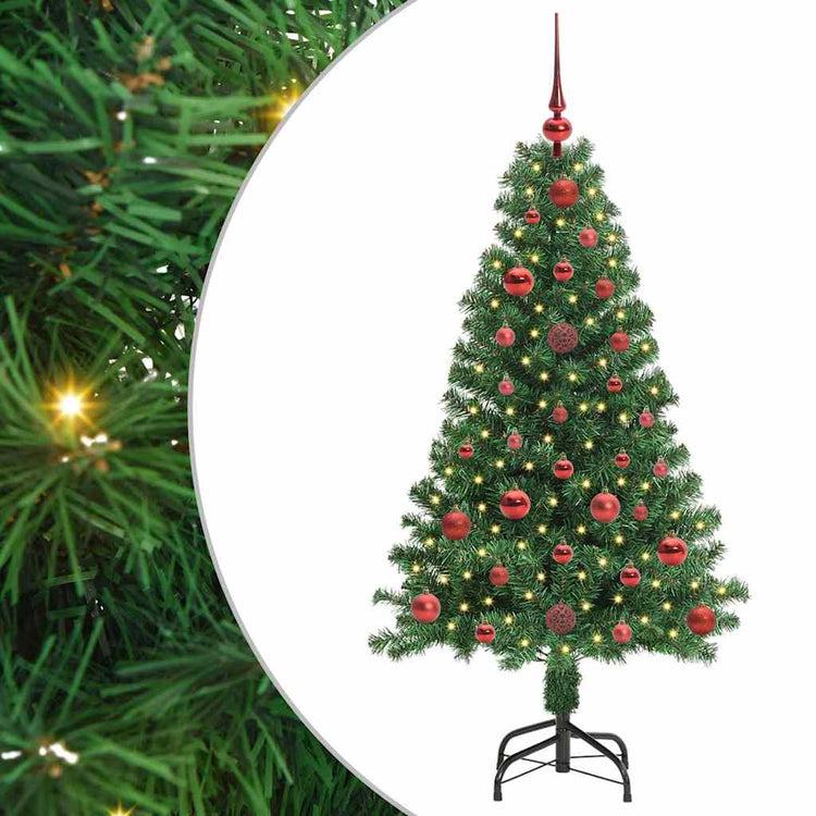 Vidaxx sapin de Noël artificiel vert 120 cm PVC et acier et plastique
