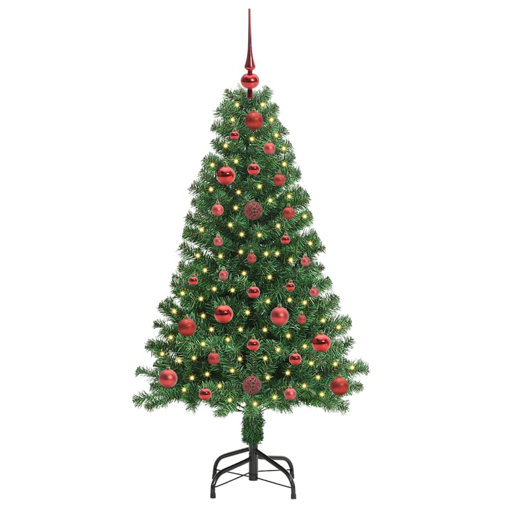 Vidaxx sapin de Noël artificiel vert 120 cm PVC et acier et plastique