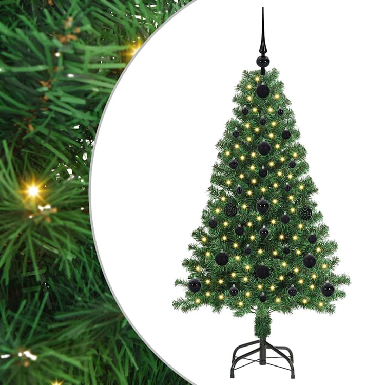 Vidaxx sapin de Noël artificiel vert 120 cm PVC et acier et plastique