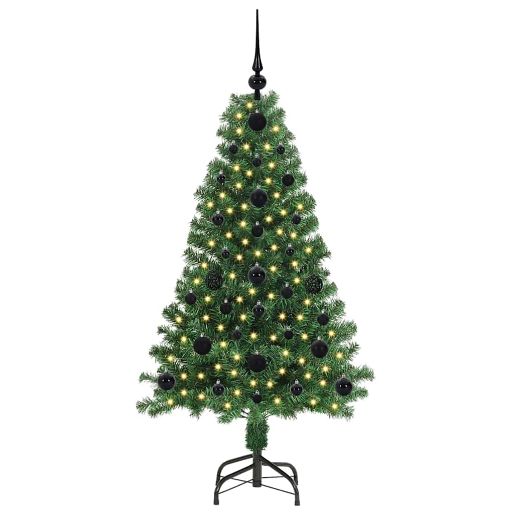 Vidaxx sapin de Noël artificiel vert 120 cm PVC et acier et plastique