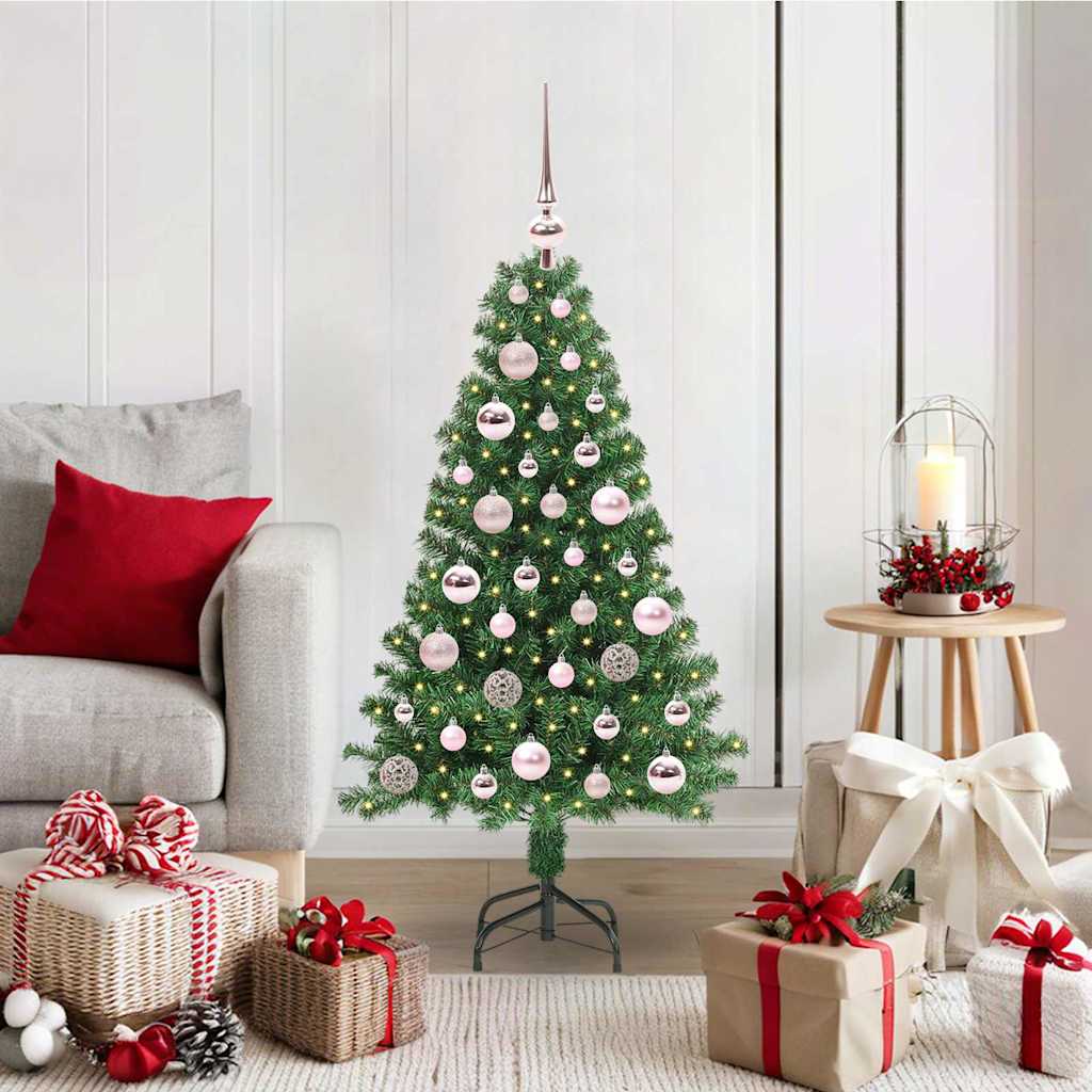 Vidaxx sapin de Noël artificiel vert 120 cm PVC et acier et plastique