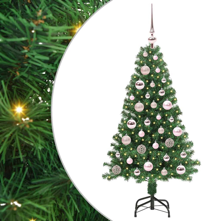 Vidaxx sapin de Noël artificiel vert 120 cm PVC et acier et plastique