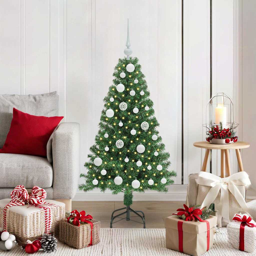 Vidaxx sapin de Noël artificiel vert 120 cm PVC et acier et plastique